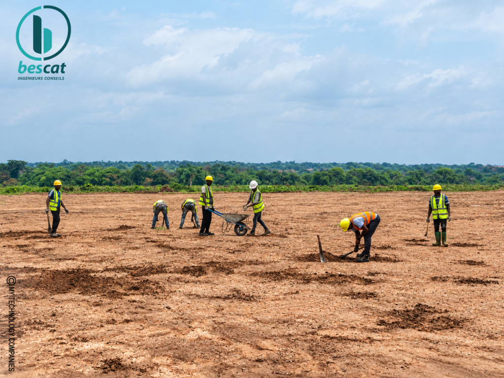 BESCAT mobilise ses équipes à Bohicon et Parakou pour les travaux préparatoires des centrales photovoltaïques au Bénin